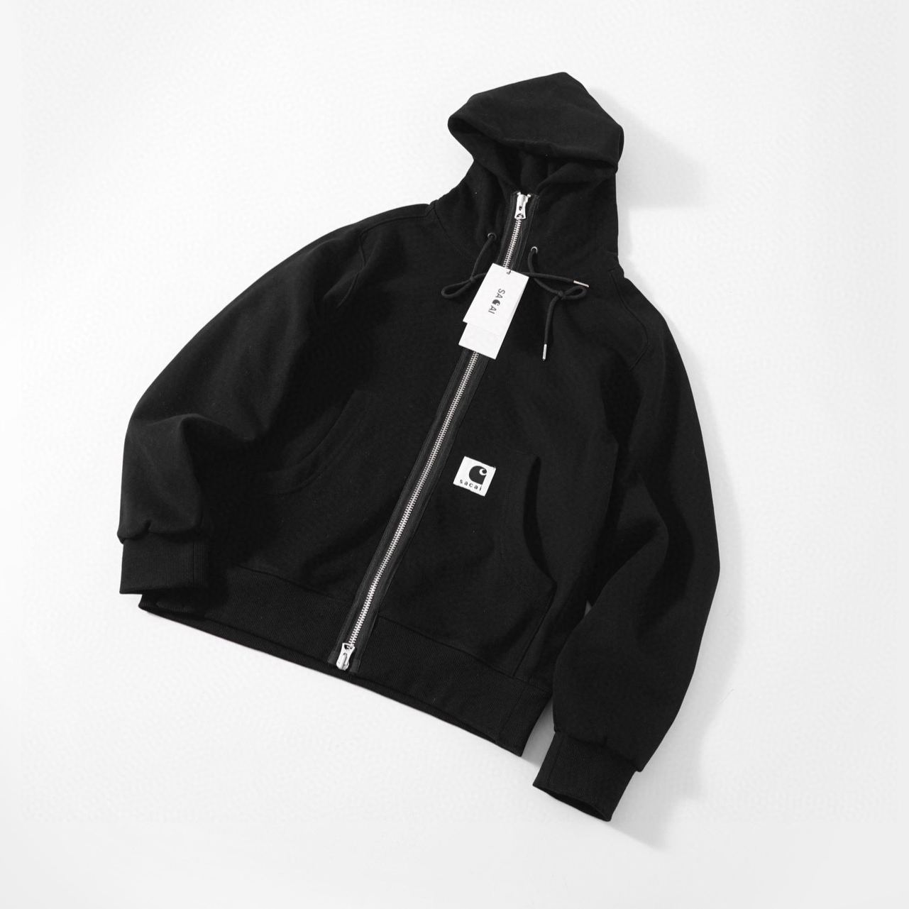 Sacai 23SS Carhartt WIP Zip Hoodie（23-0556S-001）