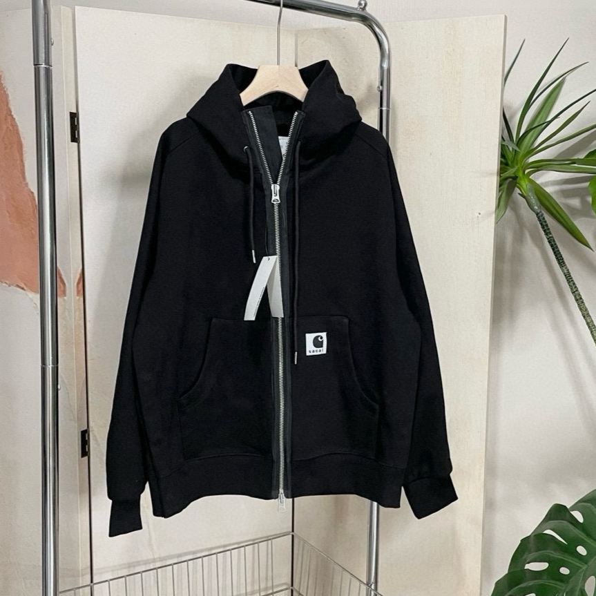 Sacai 23SS Carhartt WIP Zip Hoodie（23-0556S-001）