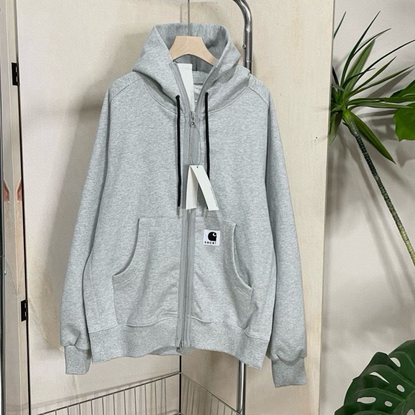 Sacai 23SS Carhartt WIP Zip Hoodie（23-0556S-001）