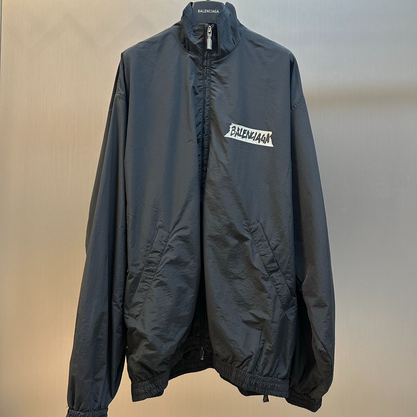 Balenciaga Masking Tape Tracksuit Medium Jacket (857713TPQ381000）