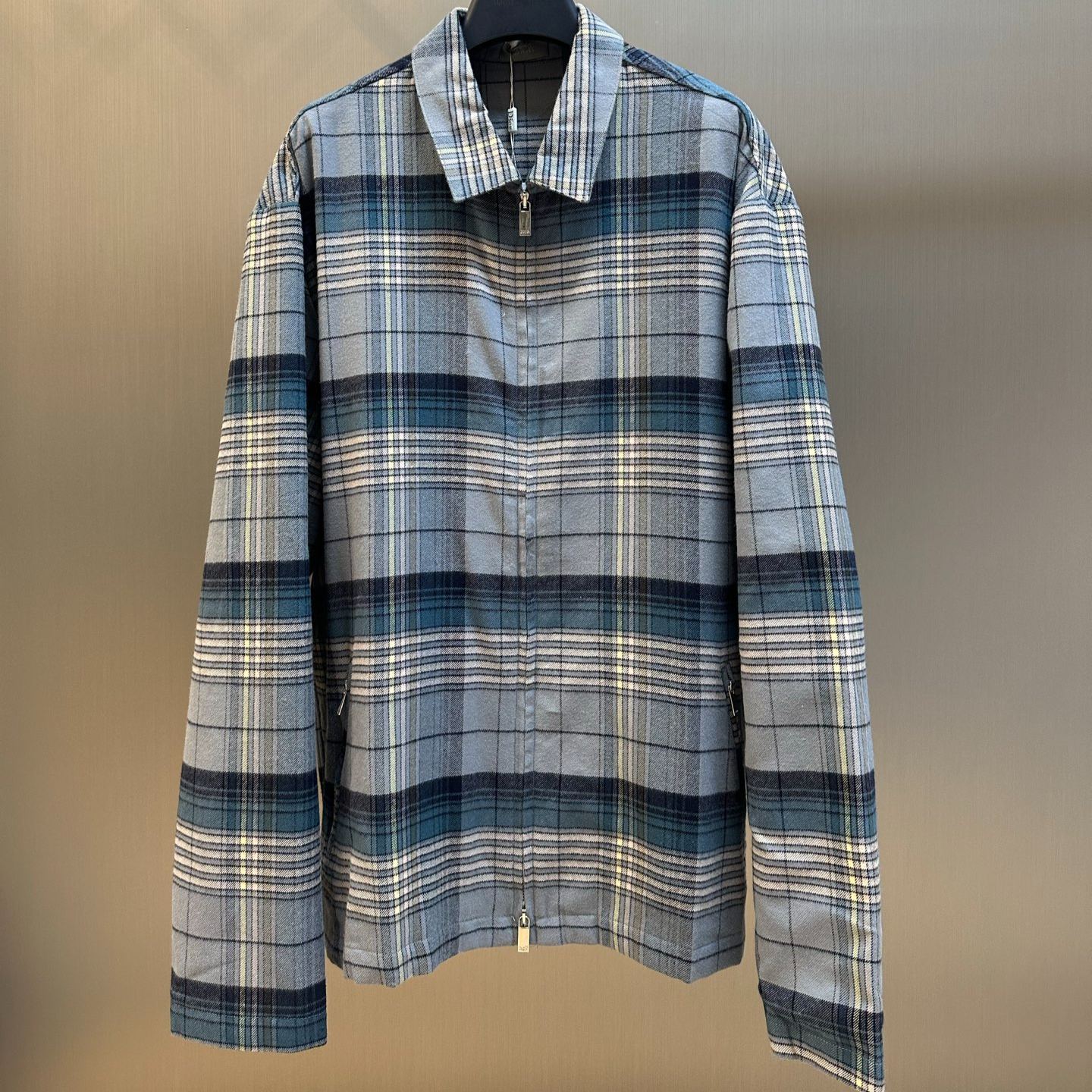 Dior Check Zipped Shirt Gray（513C540A6474-C880）