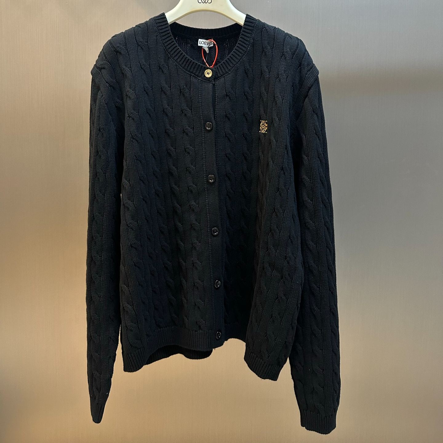 LOEWE Anagram Cardigan, Cotton (S359Y16KA5-1100）