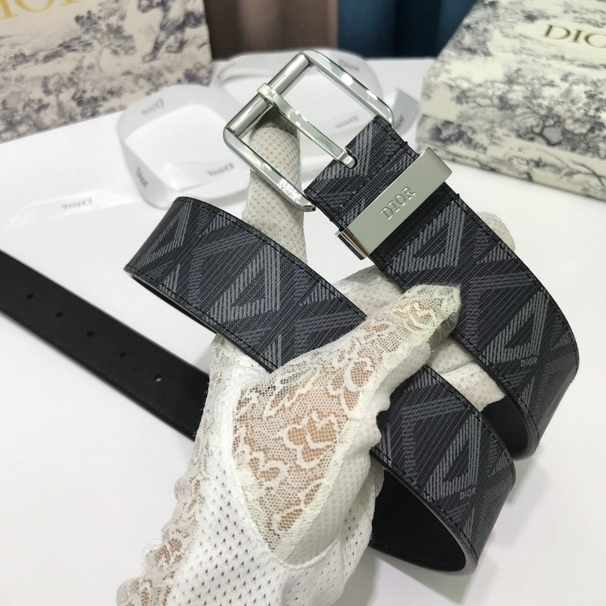 Dior Fashion Trend Pin Buckle Men's Width 4cm（4423RUCDPH43E）