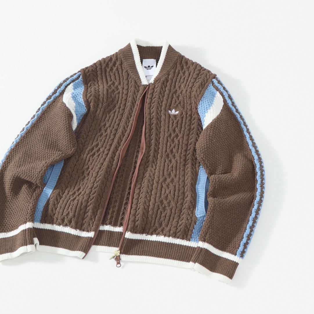 Adidas Men's Retro Baseball Style Color Block Sporty Loose Sweater (KS5962）