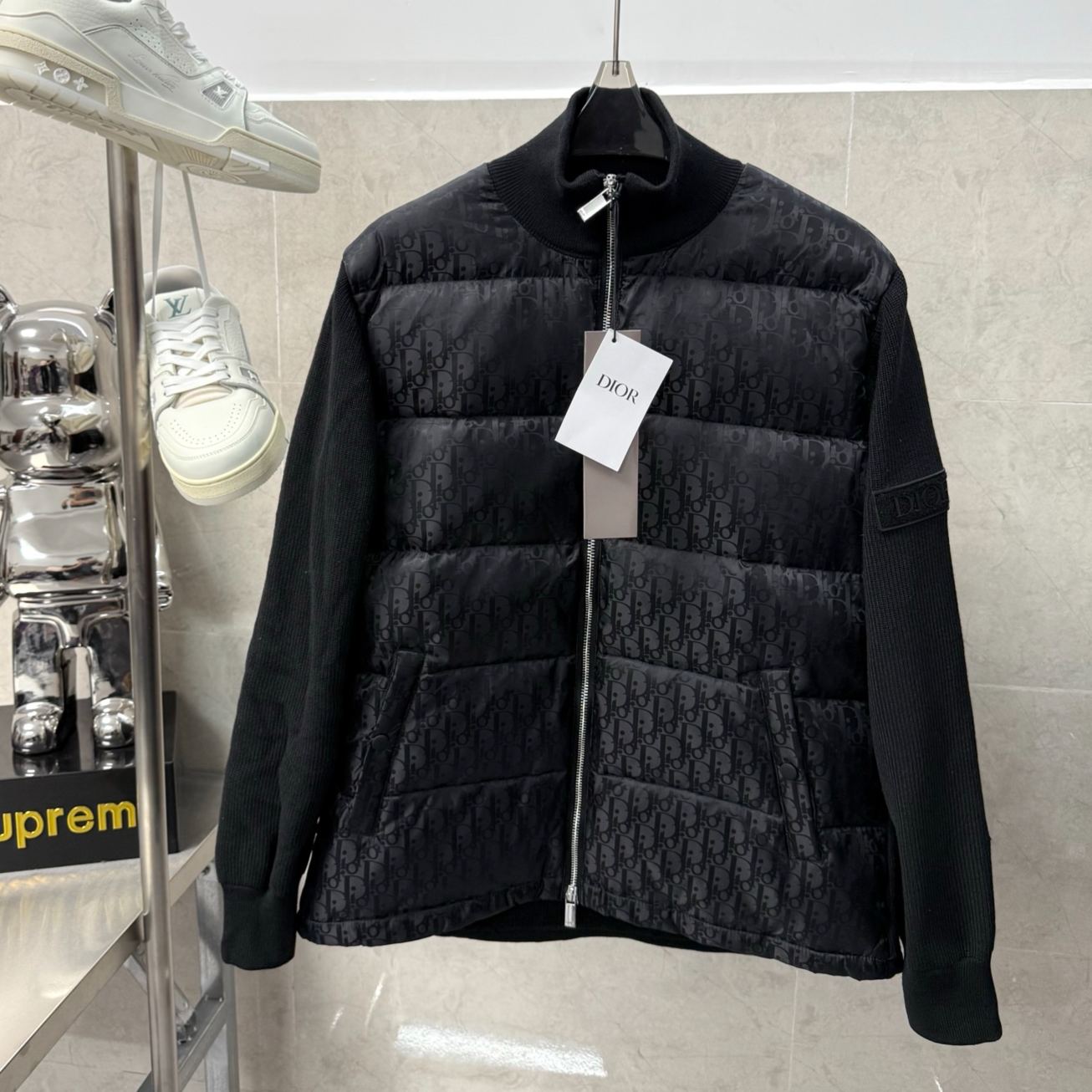 DIOR Men's Knit Mixed Color Jacket（213M435AT373C900）