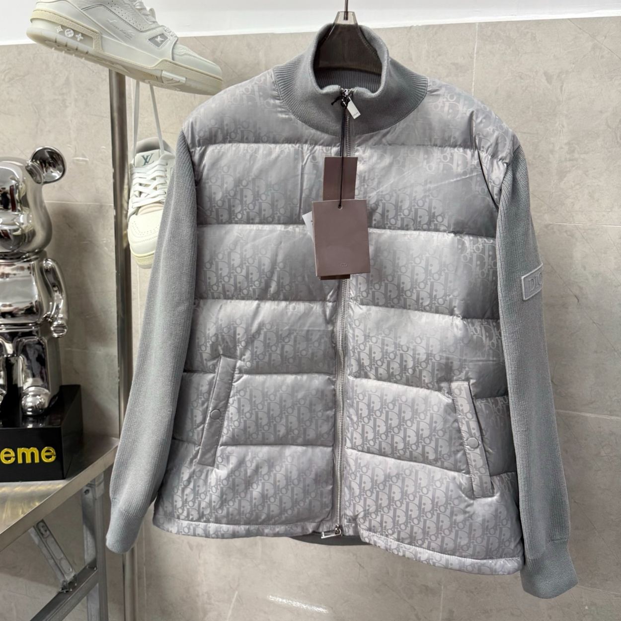 DIOR Men's Knit Mixed Color Jacket（213M435AT373C900）