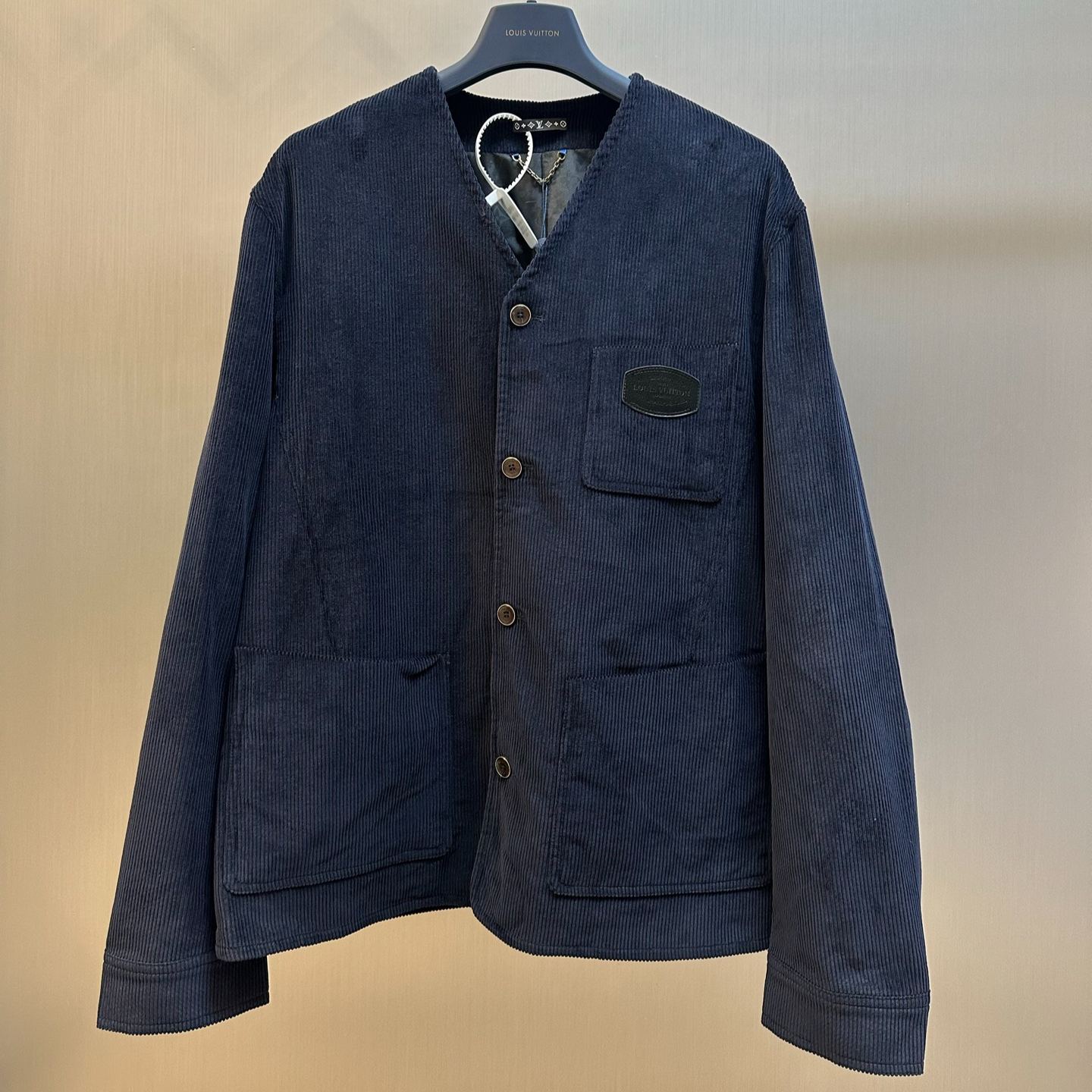 Louis Vuitton Corduroy Collarless Jacket（1AJBO0）