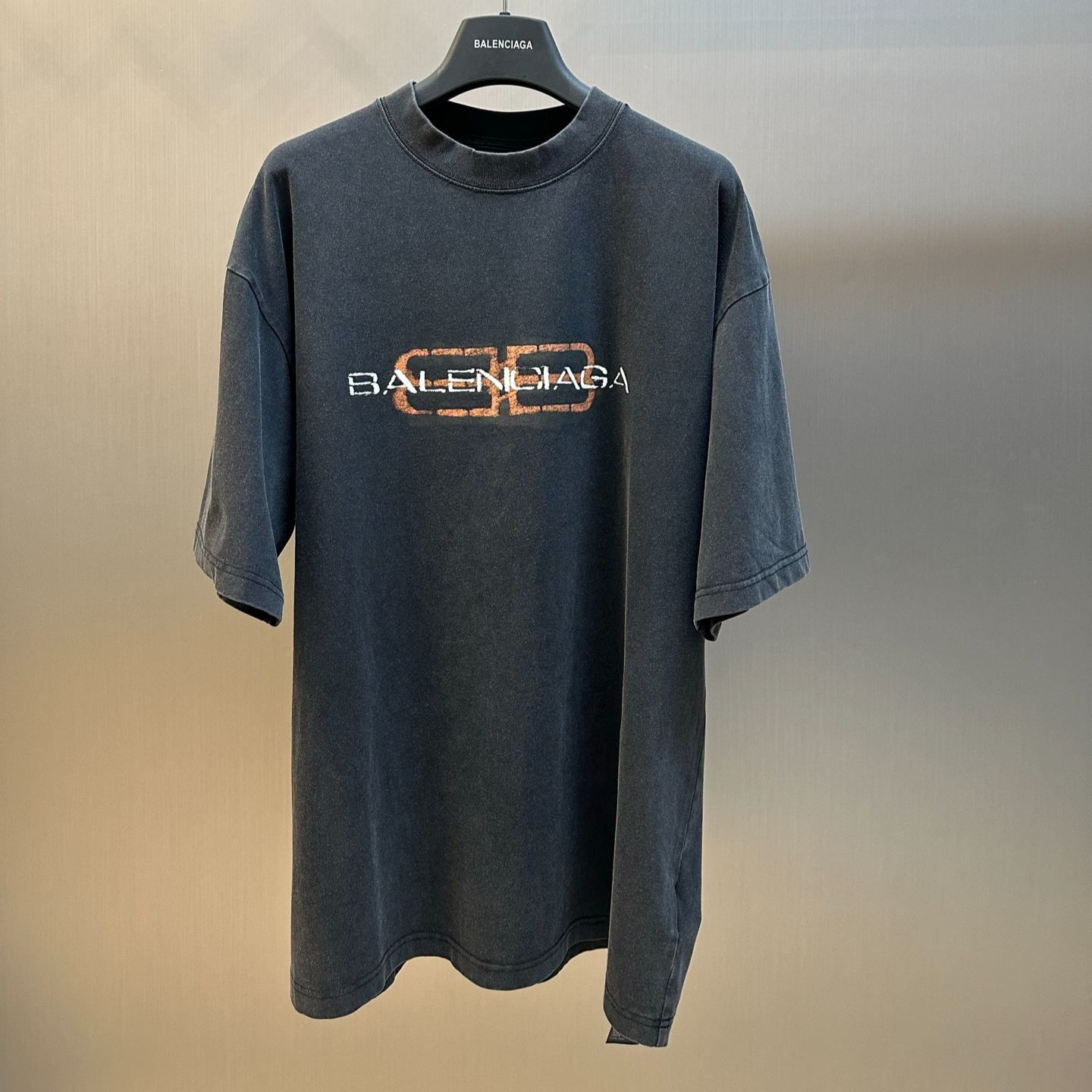 Balenciaga Men's BB Icon graphic T-shirt (764235TTVD61041）