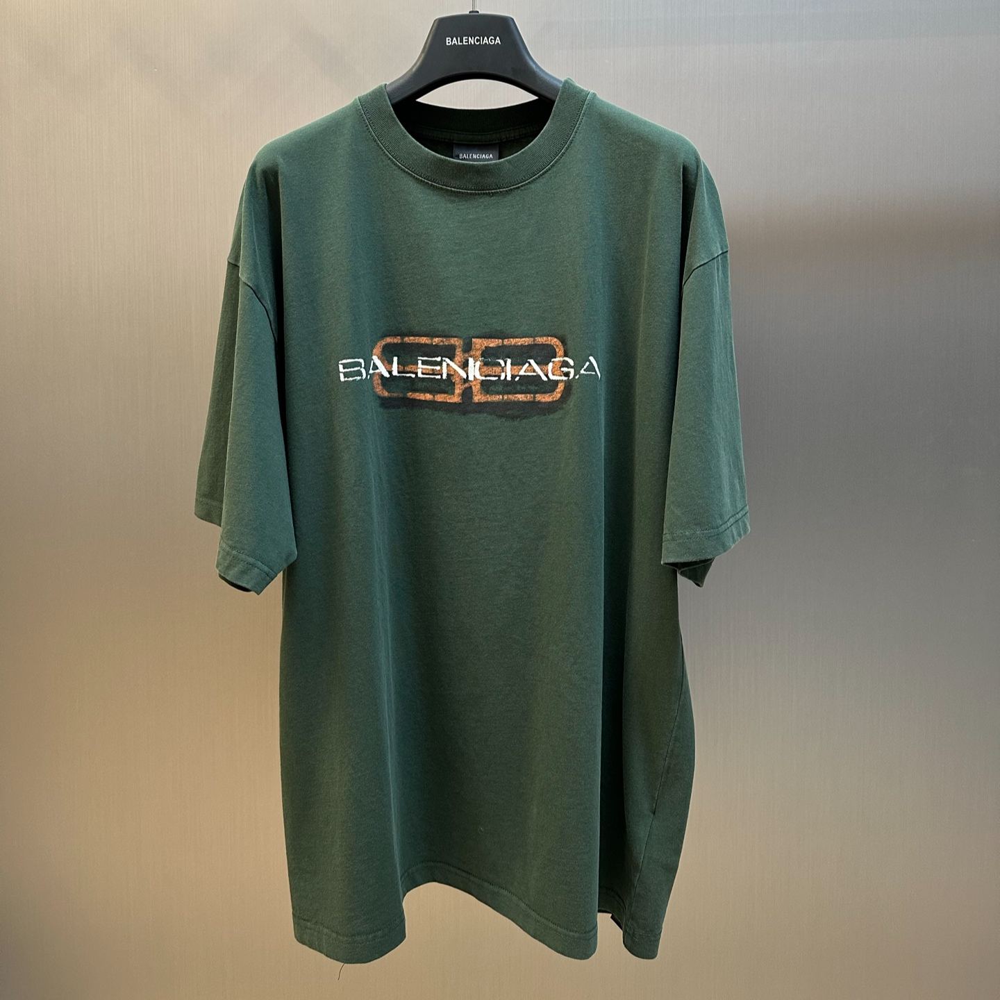 Balenciaga Men's BB Icon graphic T-shirt (764235TTVD61041）