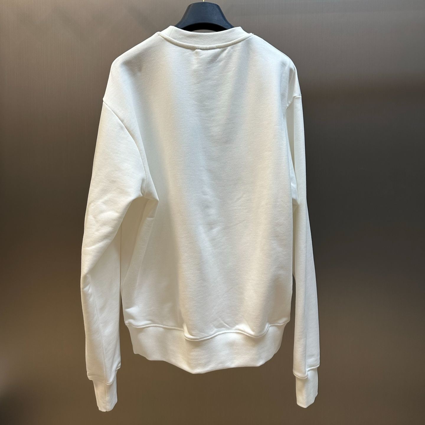 Dior Clover Embroidered Sweatshirt, White Cotton Fleece（683J637A3033-C086）