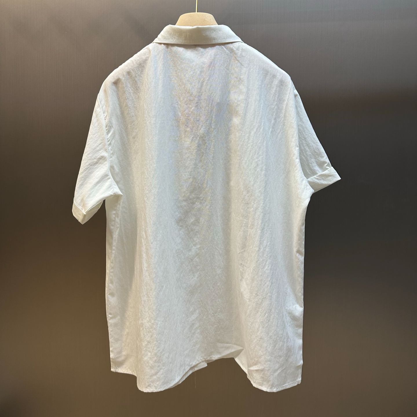 MIUMIU White Slubbed Poplin Shirt（MK1933-163M-F0009-S-OOO）