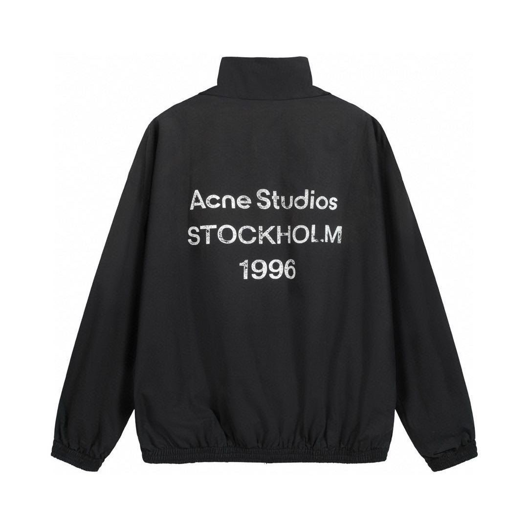Acne Studios Logo Jacket - Black (B90863-900）