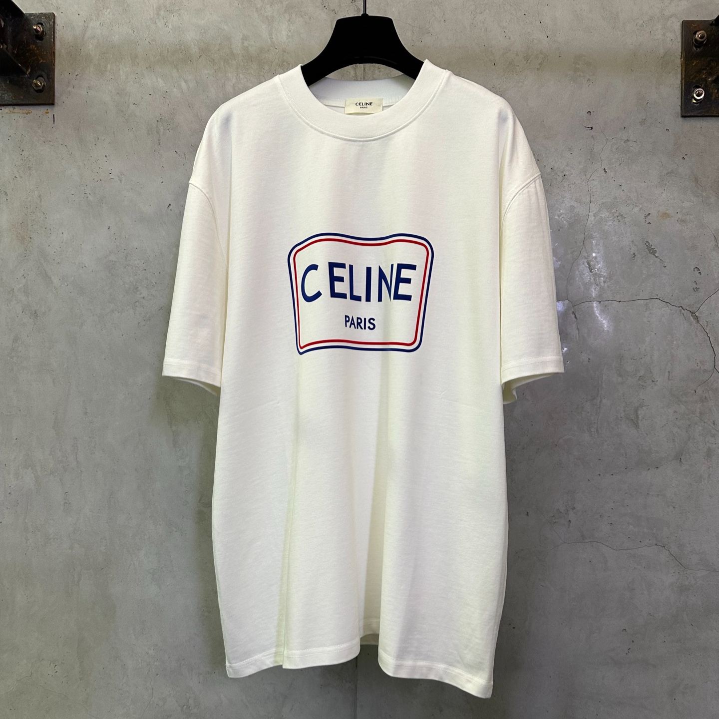 Celine LOOSE T-SHIRT COTTON JERSEY (RX0IA507Z-GIF7）