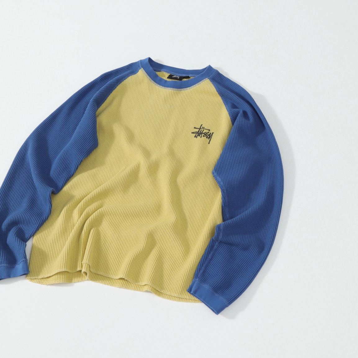 Stüssy Raglan Thermal Basic Sweatshirt（1140356）