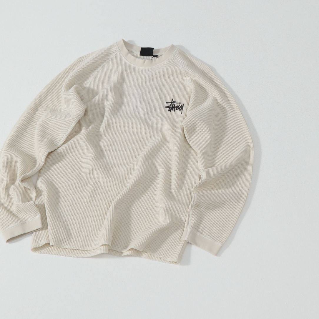 Stüssy Raglan Thermal Basic Sweatshirt（1140356）