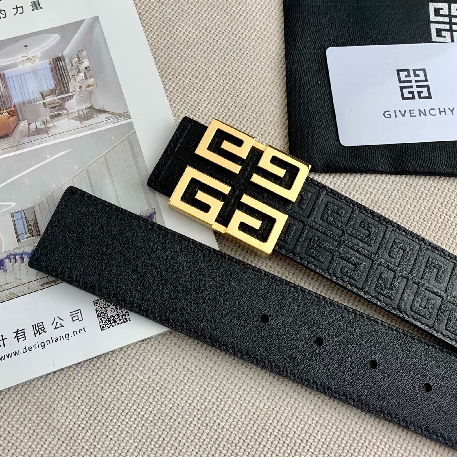 Givenchy logo belt （GH221236）