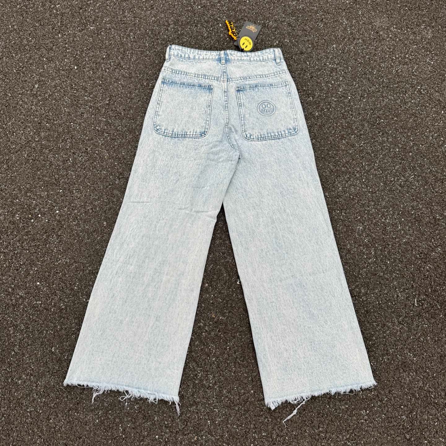 Drew House ultra wide leg jean "Distressed Vintage Indigo"（DR-SS22-161）