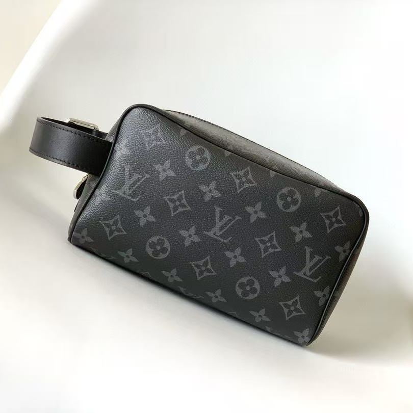 Louis Vuitton Locker Dopp Kit Monogram Eclipse (M83113）