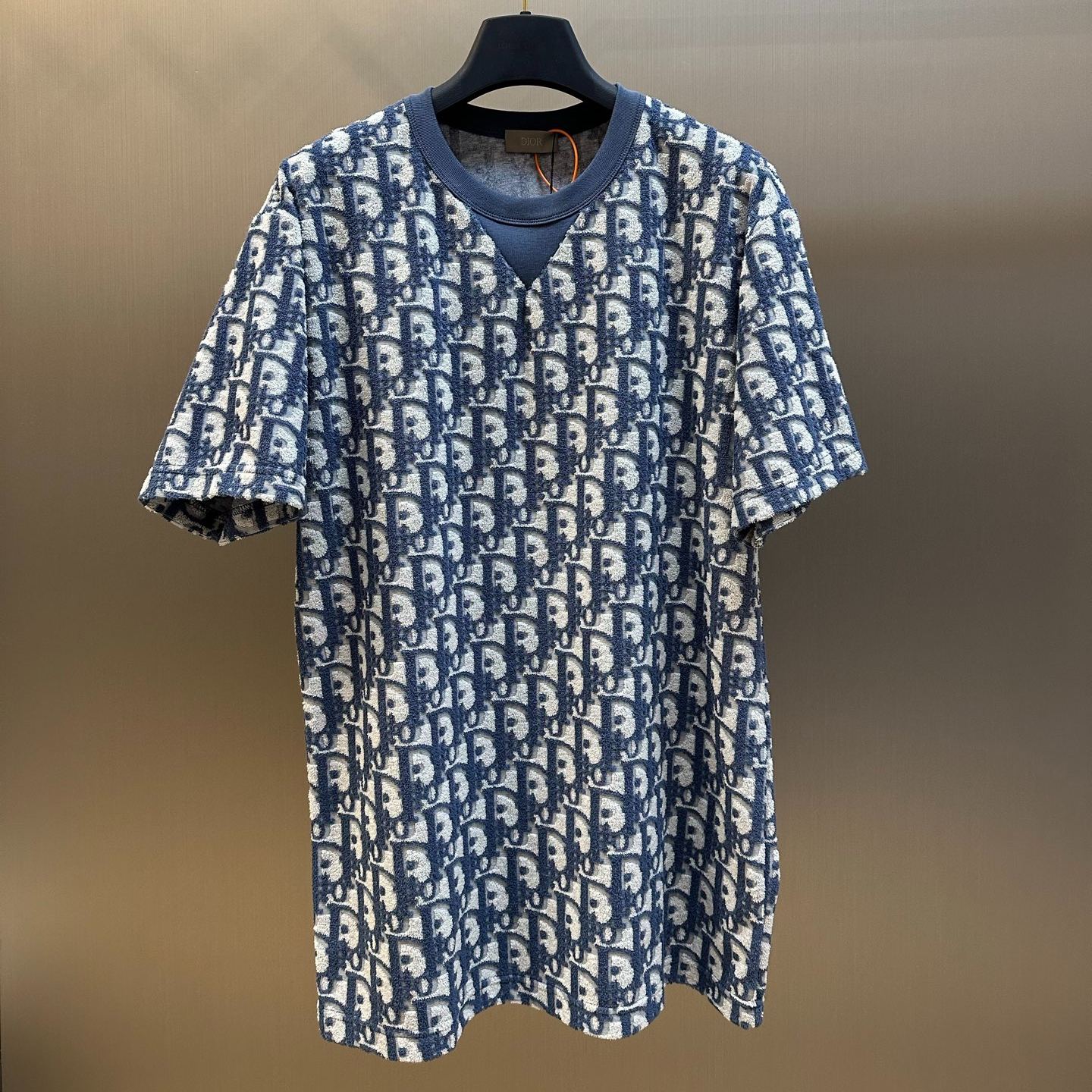 DIOR SS24 Logo Print Crewneck Loose Fit T-Shirt（483J646A0906-C181）