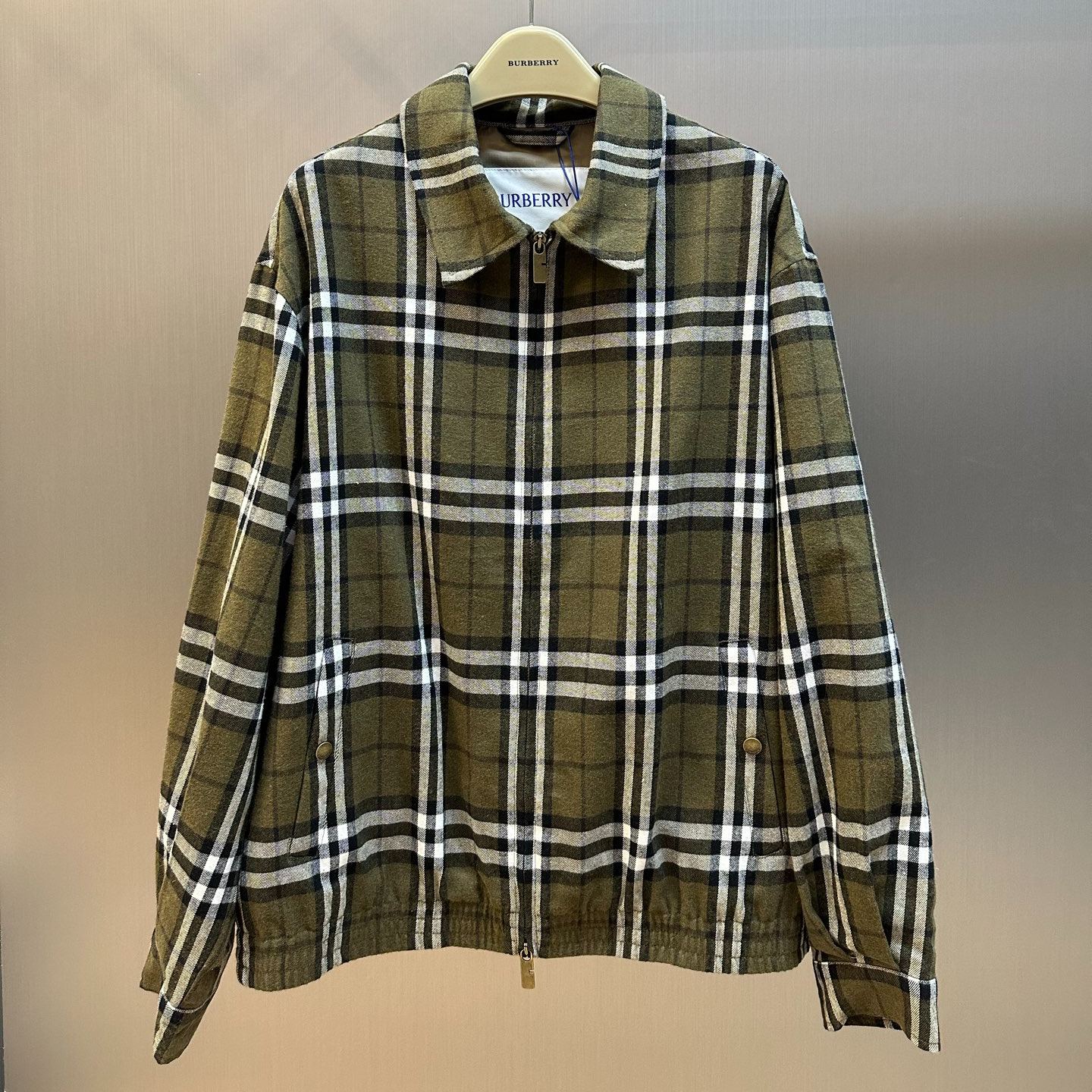 Burberry Plaid Jacket Green  （81102071）