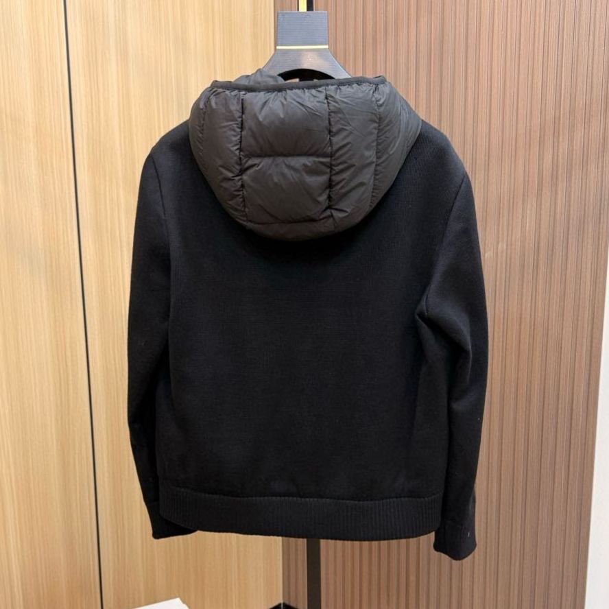 MONCLER Cotton zip-up down cardigan（J20919B00010M1122999）