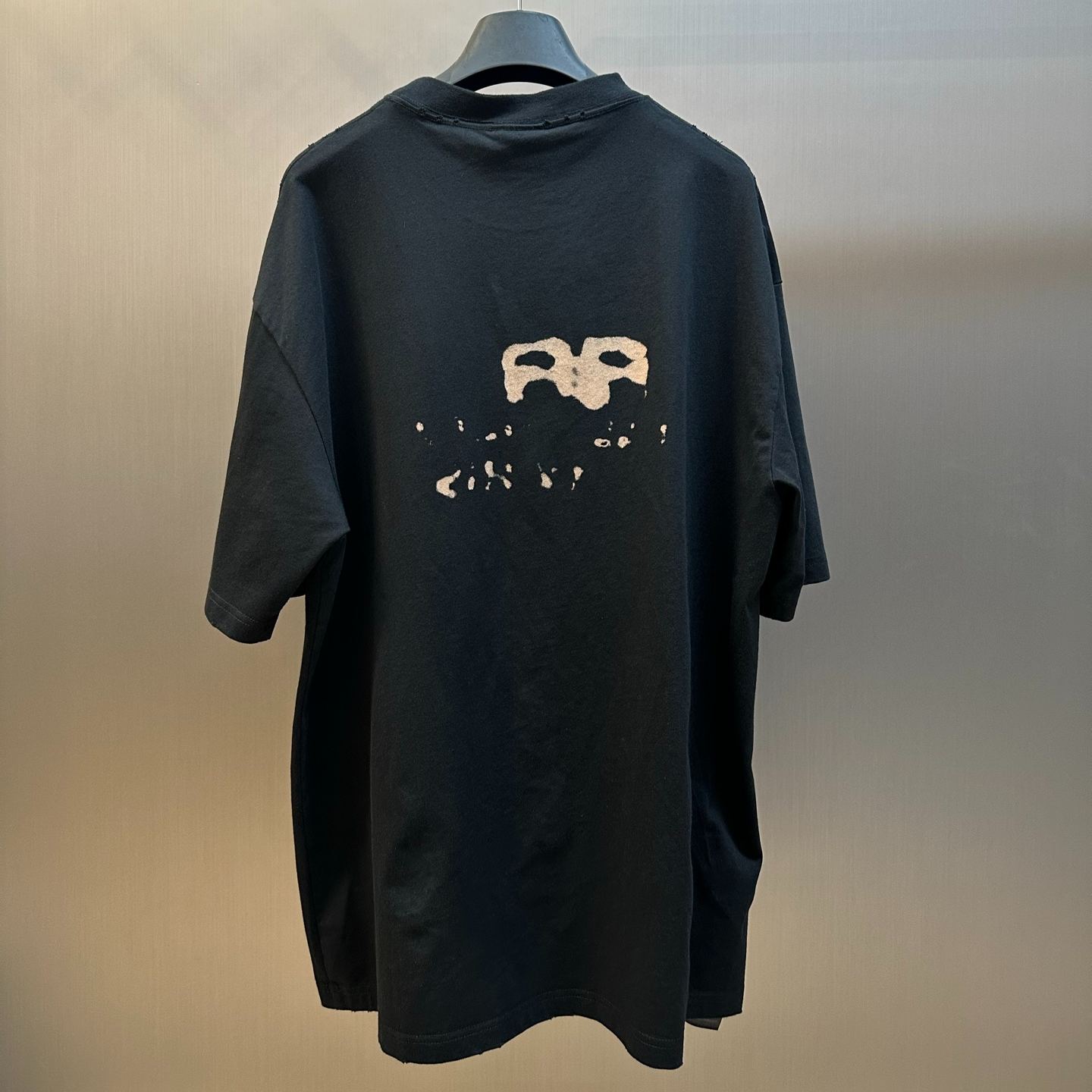 BALENCIAGA Hand-Drawn BB Icon T-shirt Medium Fit "Black"（612966TNVN41059）