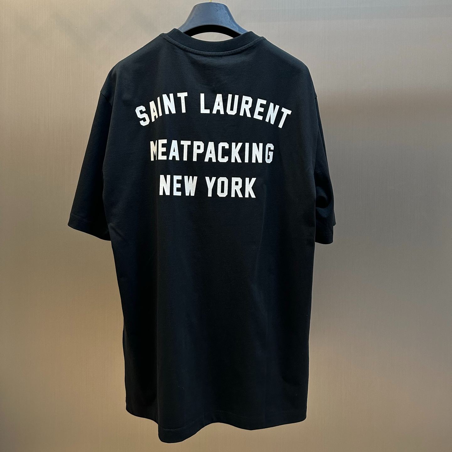 SAINT LAURENT silk T-white（844555YCL360907）