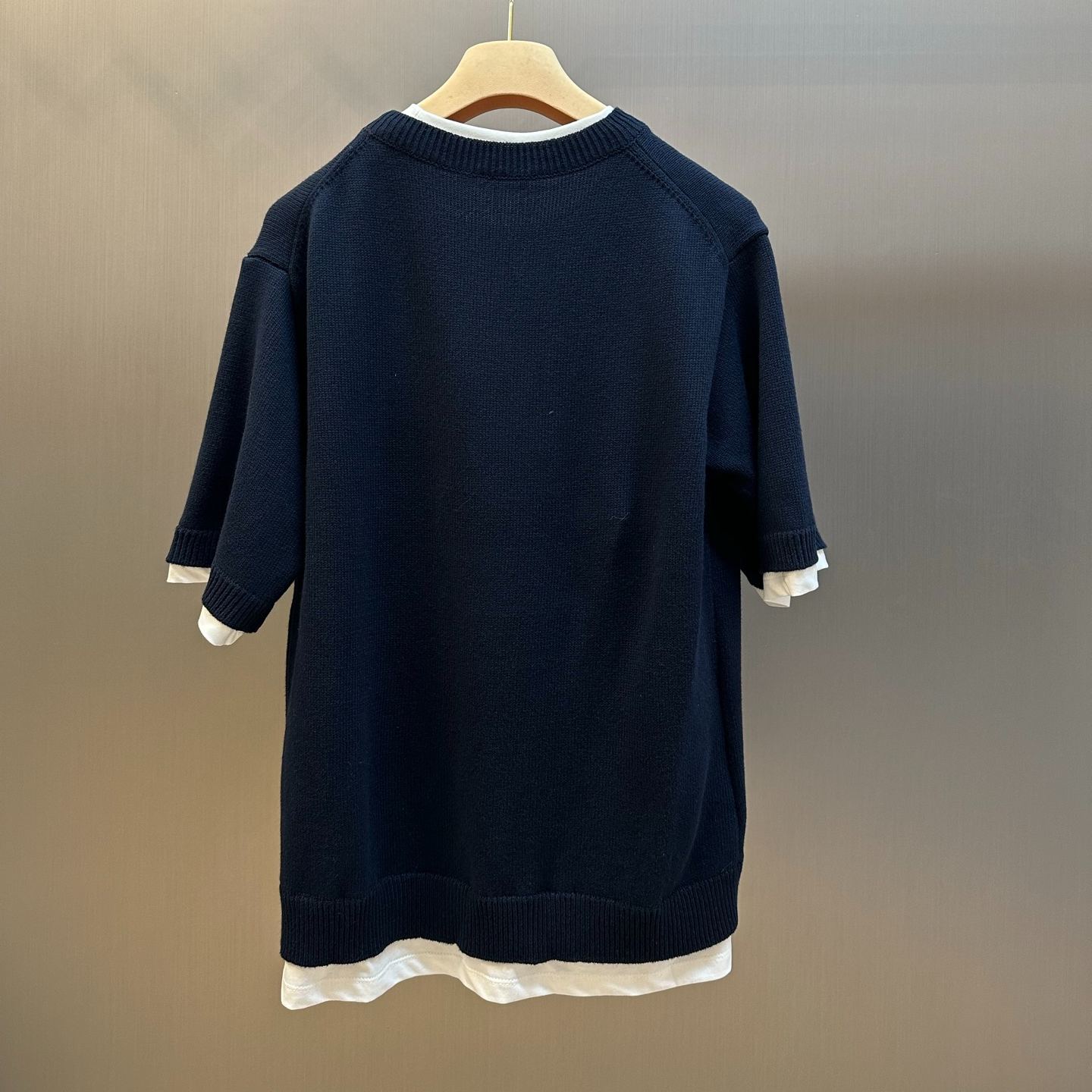 MIUMIU Cashmere crew-neck sweater（MMLB62-174K-F0008-S-OOO）