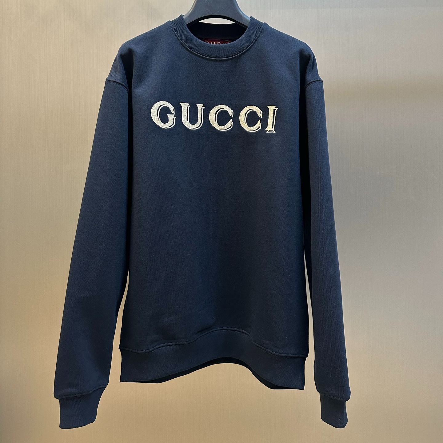 GUCCI Cotton jersey sweatshirt with embroidery（‎854224 XJHNA 4794）
