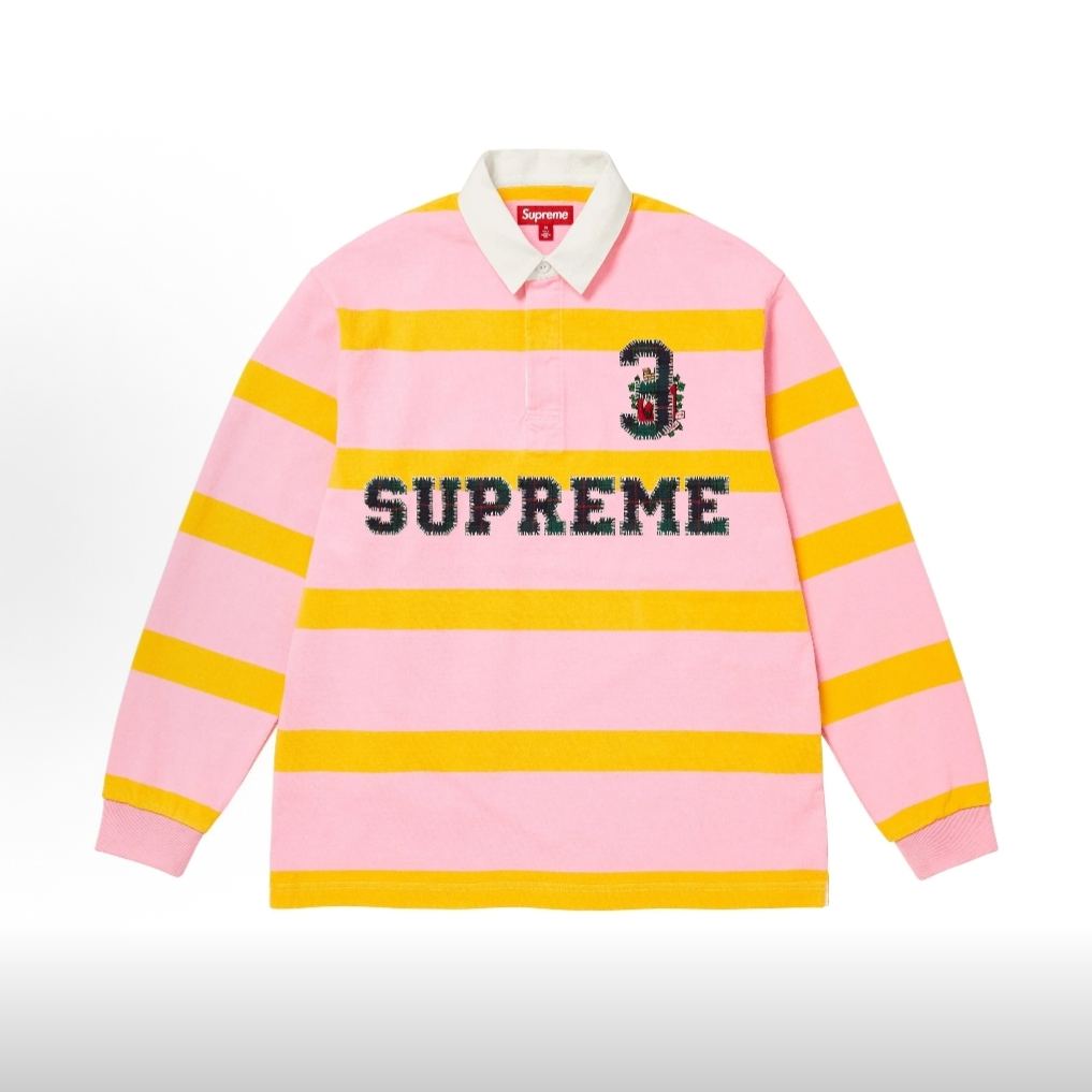 Supreme Stripe Rugby 'Black（SUP-FW25-012）