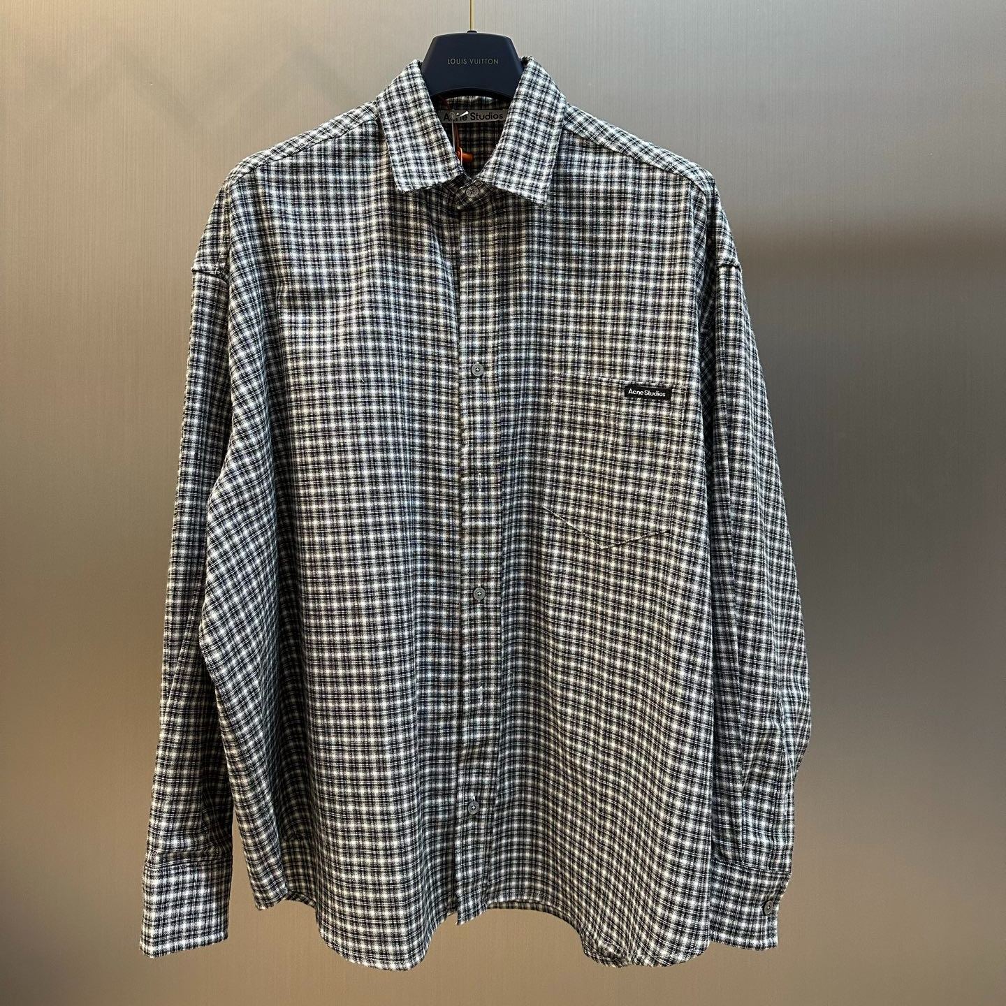 Acne Studios Check Shirt Black/White (BB0667-J83）