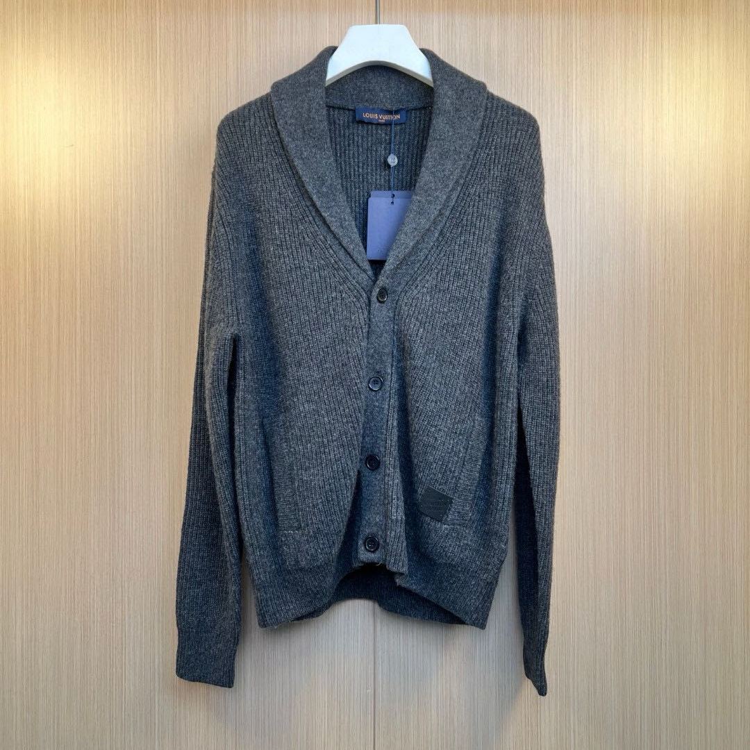 Louis Vuitton cashmere blend shawl collar cardigan jacket（1AFWBQ）