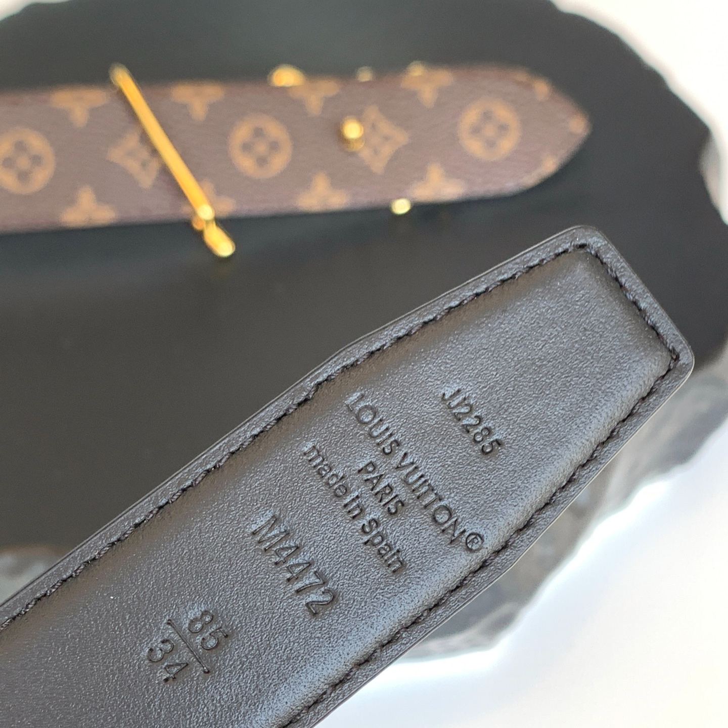 Louis Vuitton Script 30mm leather belt（M4472W）