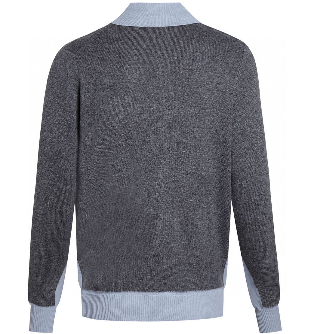 MIU MIU Cashmere and Wool Blend Polo Shirt （MMLA61-16ON-F0JQG-S-OOO）