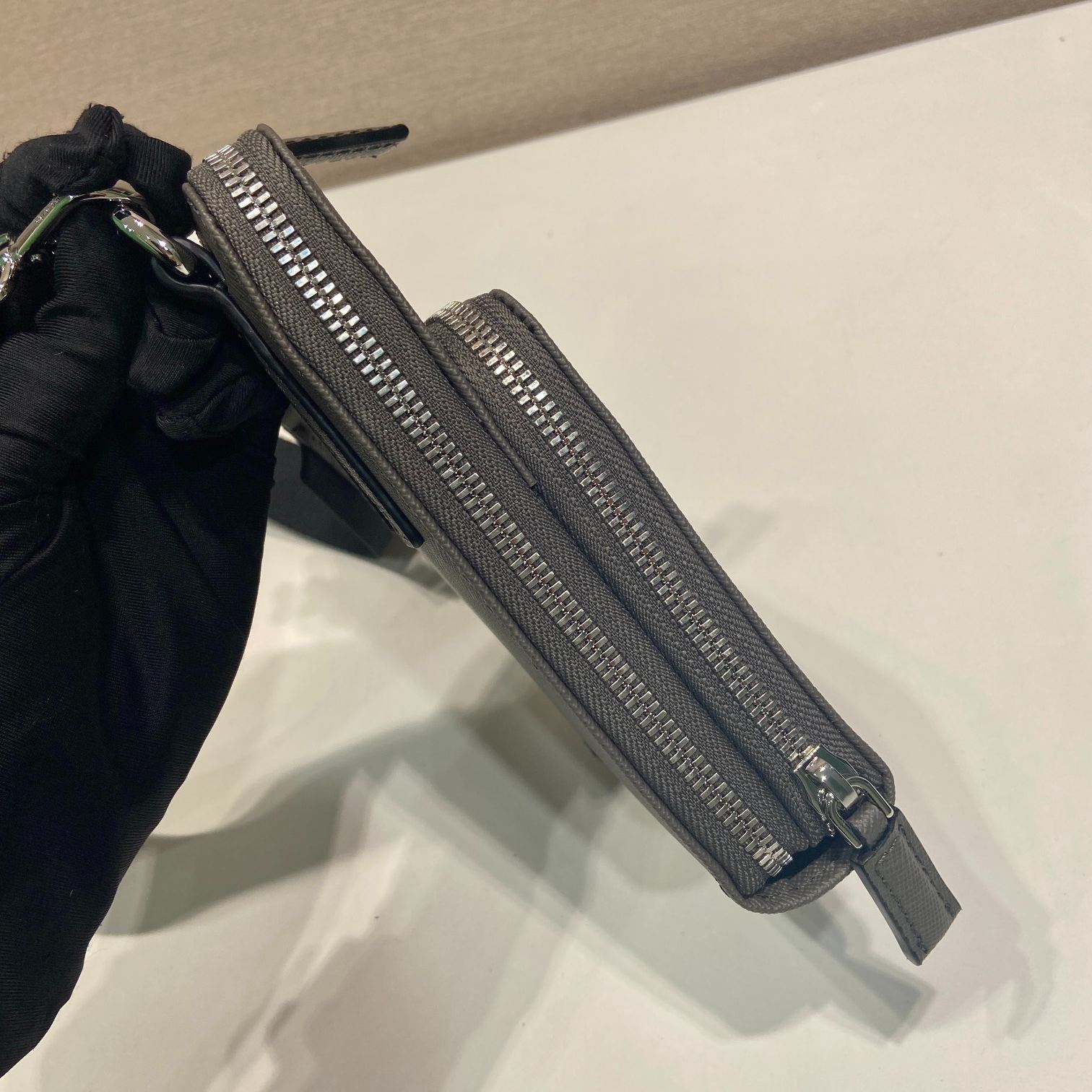 PRADA Saffiano Leather Smartphone Case "Gray" (2ZH126_053_F0170)