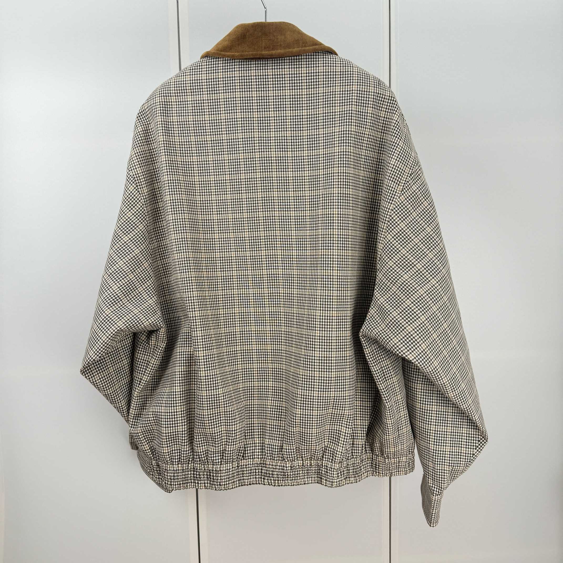 MIU MIU logo plaid lapel zip-up bomber jacket（ML1181-16Q8-F0324-S-OOO）
