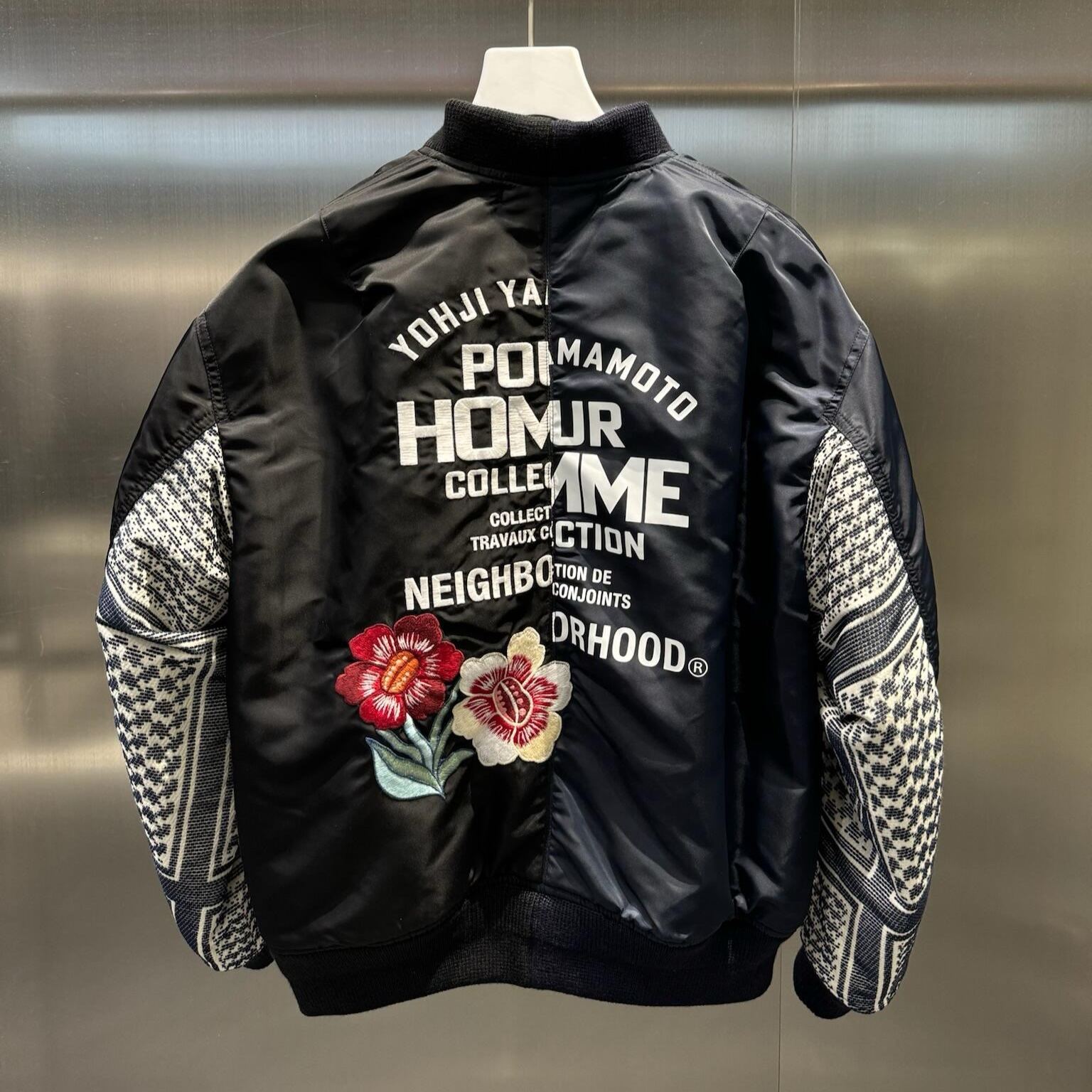 NEIGHBORHOOD x Yohji Yamamoto MA-1 Jacket "Black" (242SPYYN-JKM01S）