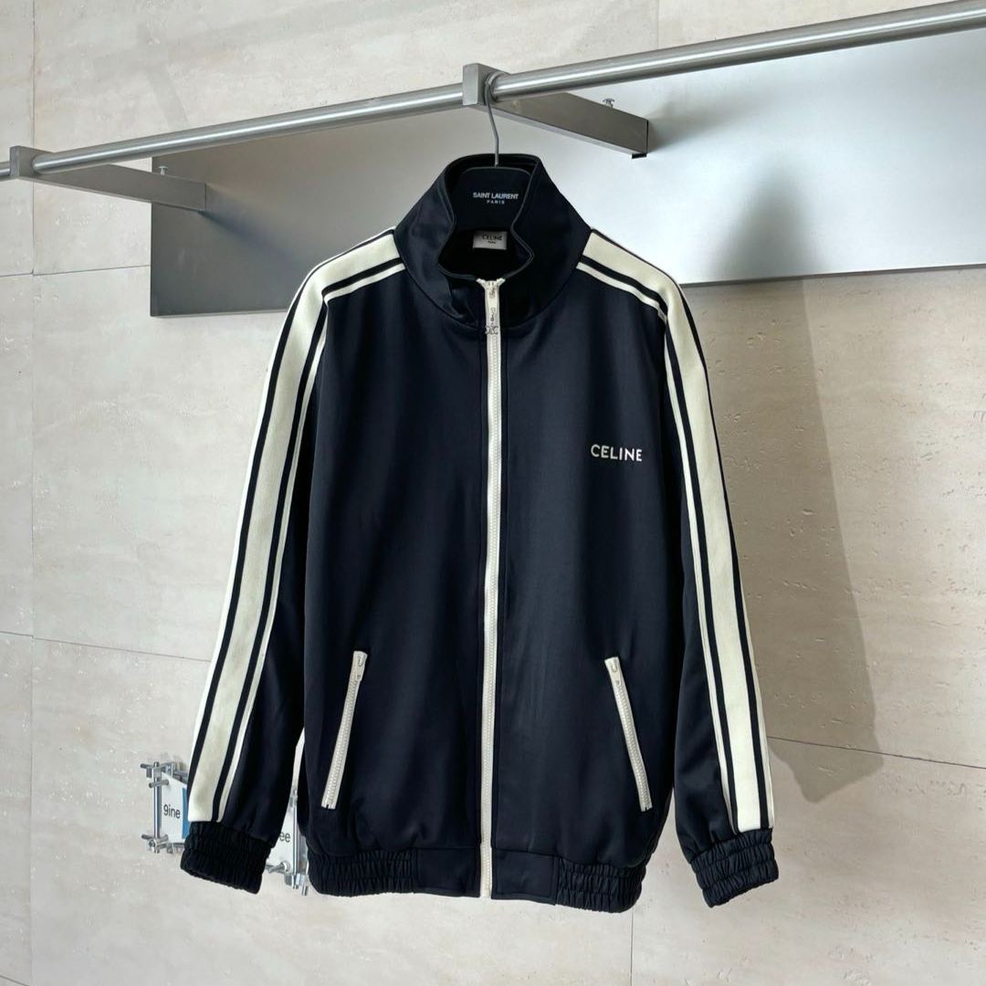 CELINE Reversible Athletic Sweatshirt / Jersey "Black"（2Y490121O-38NO）