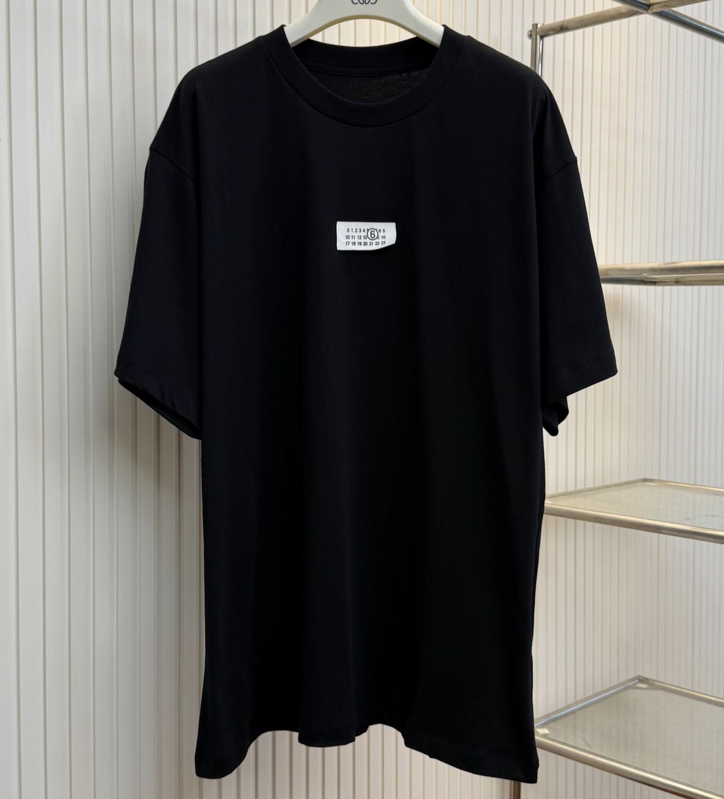 MM6 Maison Margiela Men's Numeric Signature - T-Shirt "Black"(SH0GC0033S24312900）