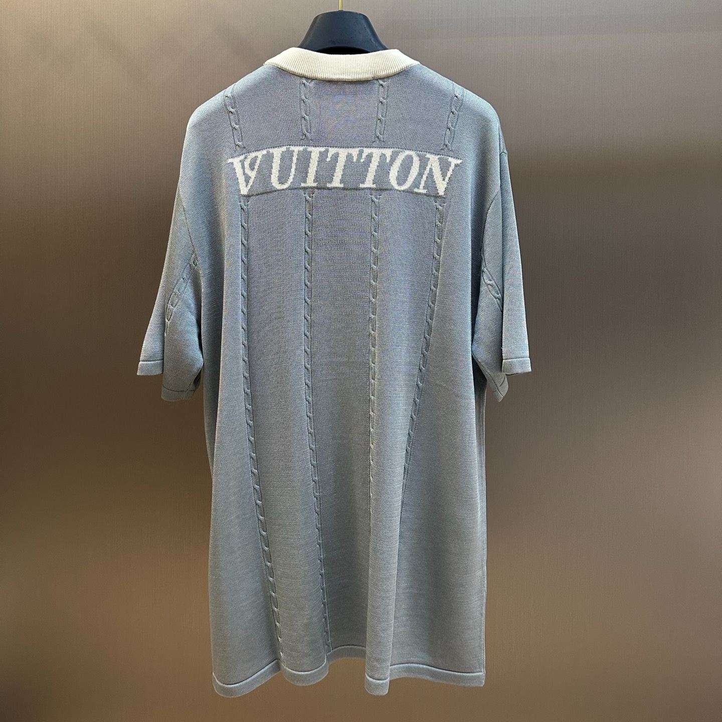 Louis Vuitton Silk-Cotton Short-Sleeved Crewneck（1AIJYJ）