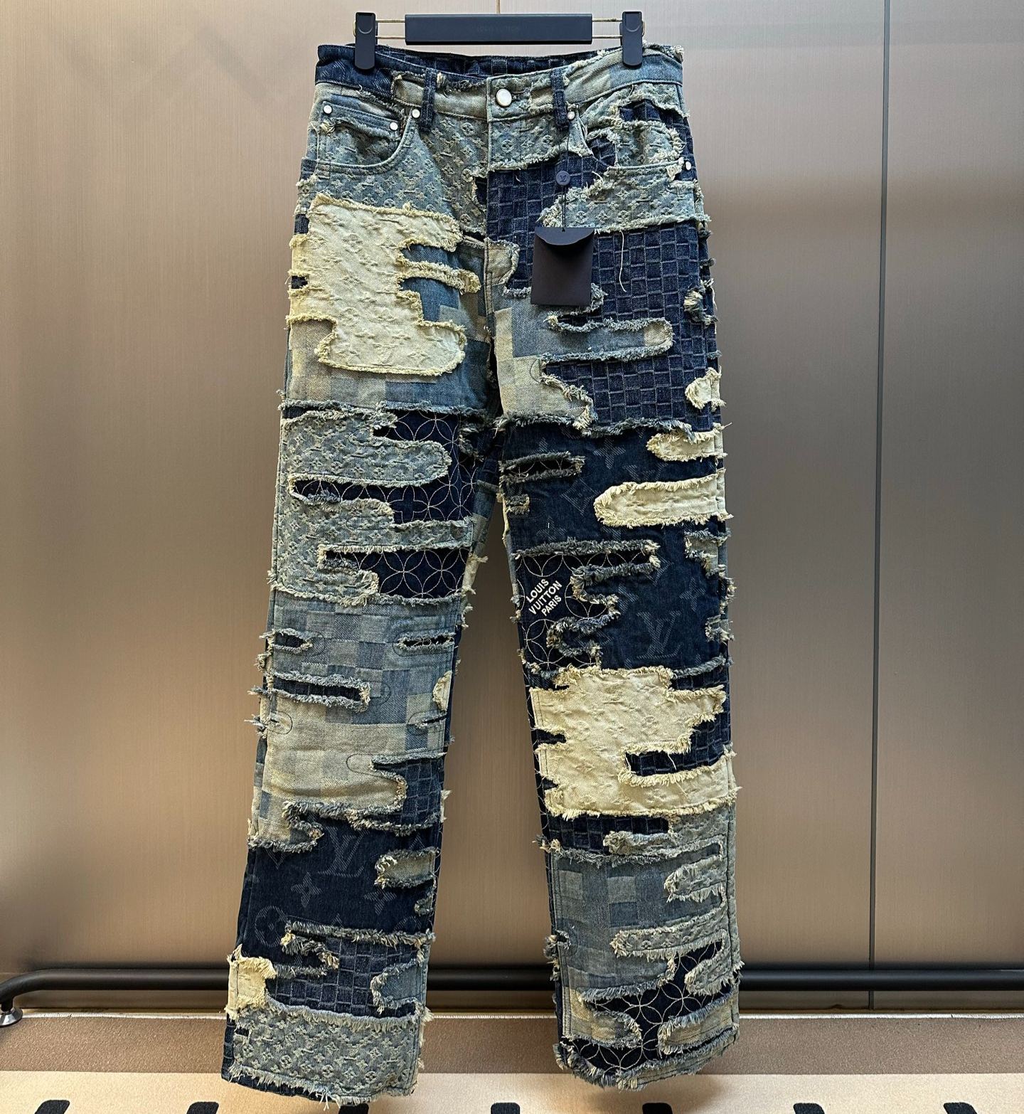 LOUIS VUITTON patchwork skateboard jeans（1AILUG）