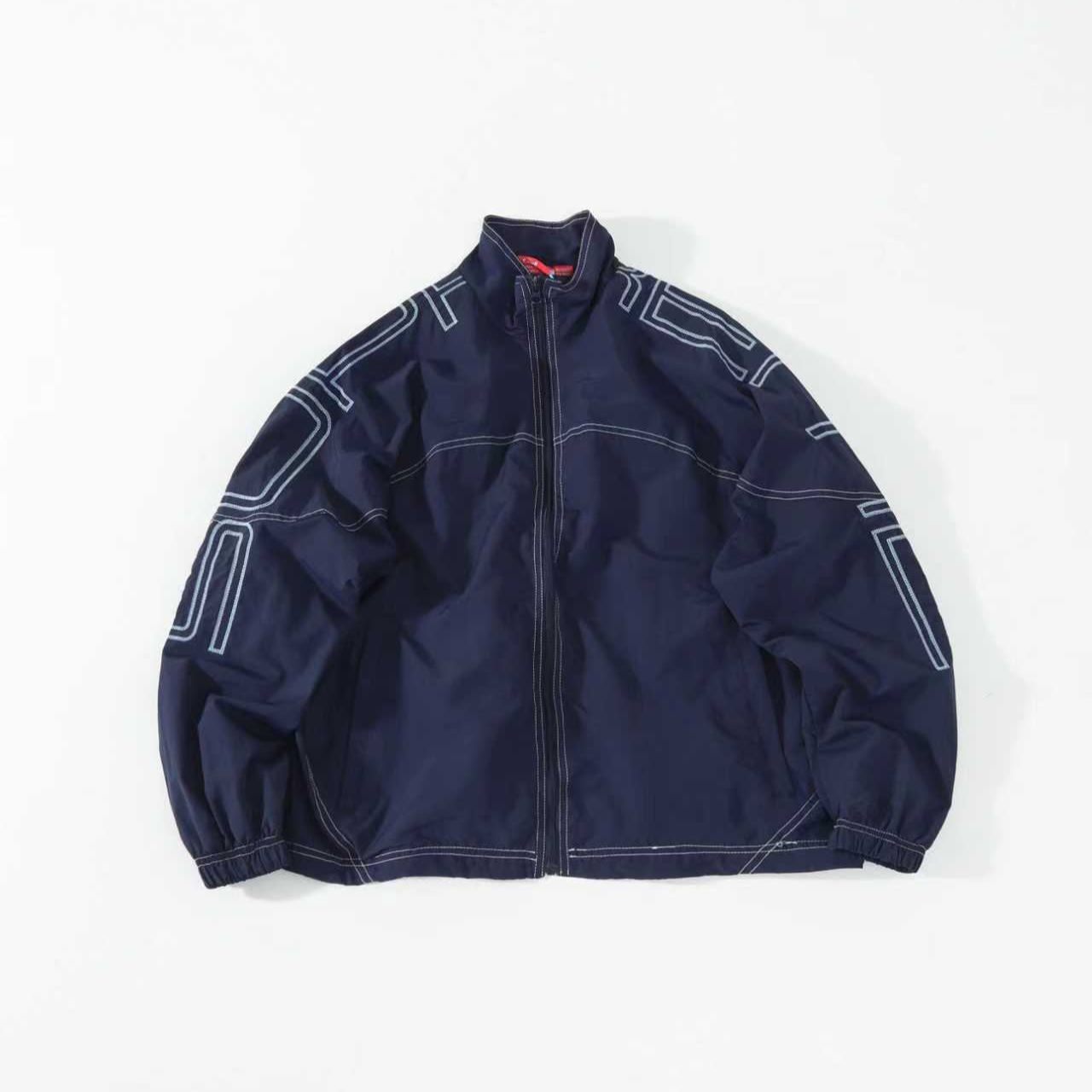 Supreme Spellout Embroidered Track Jacket "Navy"（SUP-SS25-120）