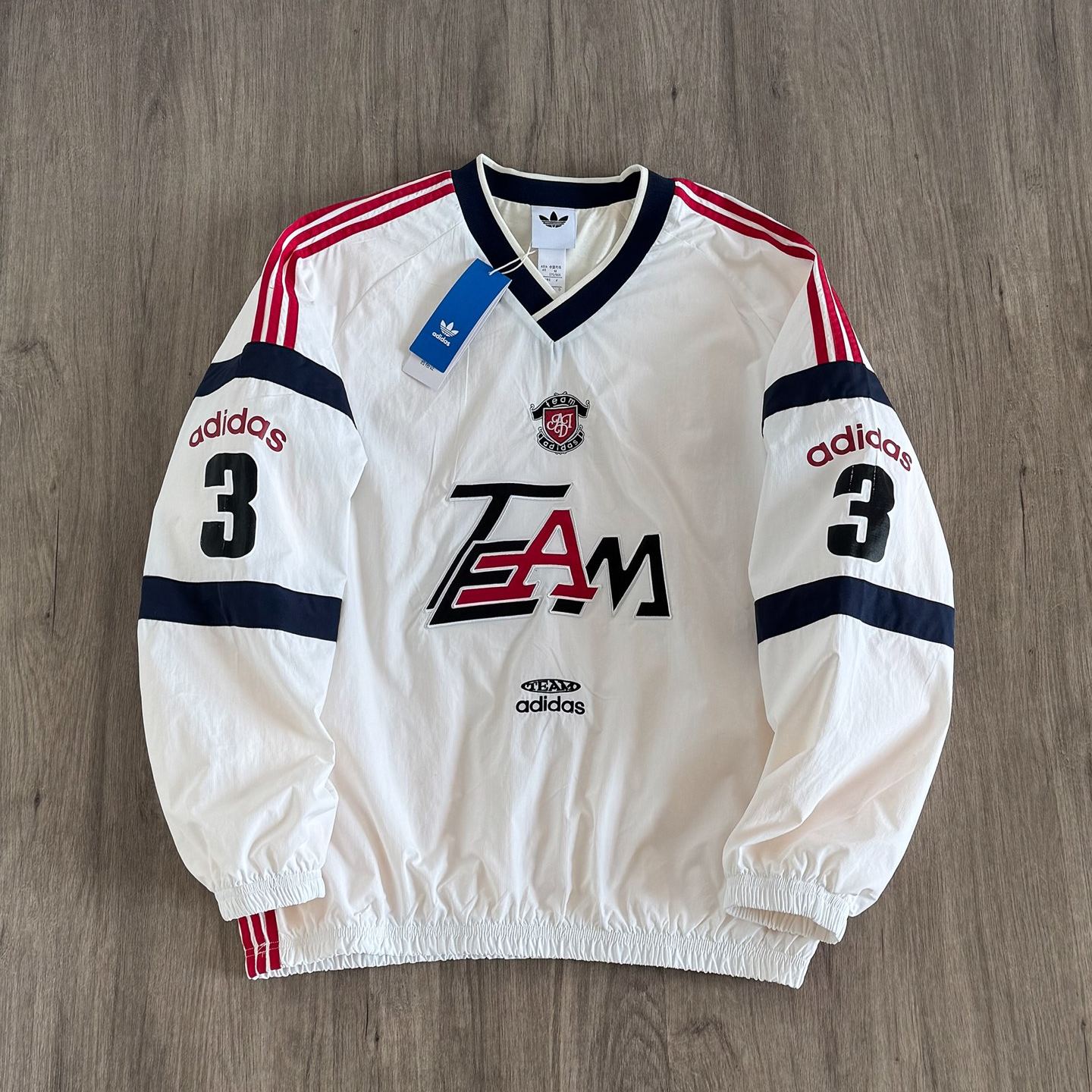 ADIDAS Originals TEAM V-neck pullover  (KC0112）