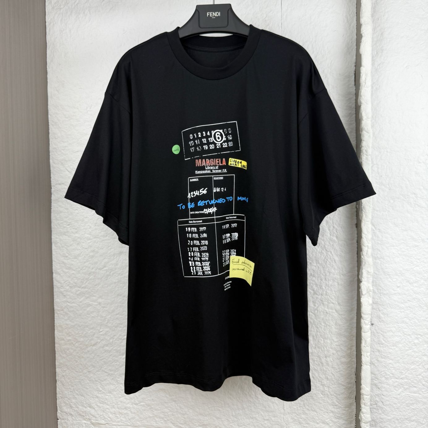 MM6 Maison Margiela Library Stamp T-shirt（SH0GC0070M20170101）