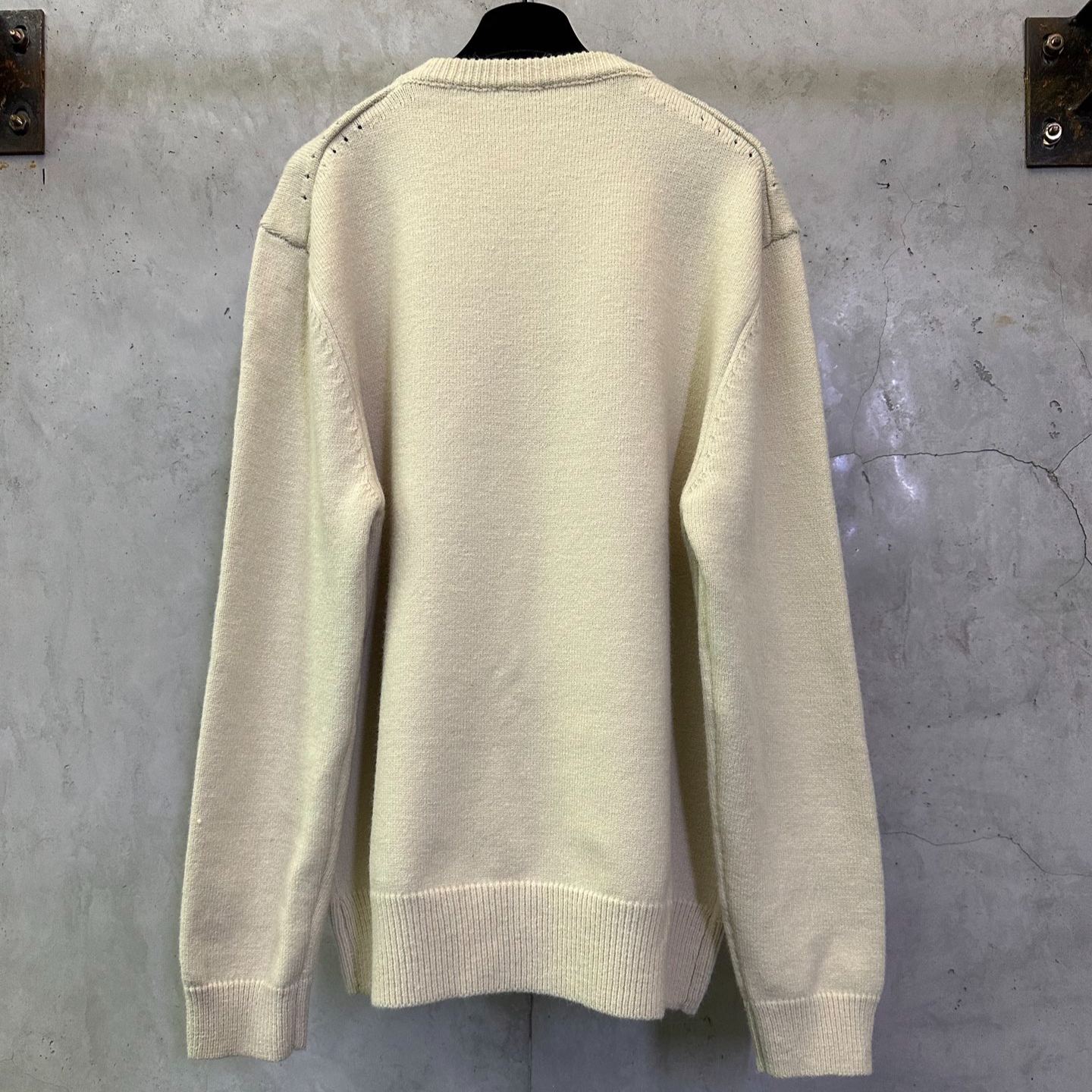 CELINE Crewneck Sweater 'White/Black'（RY0SV1261-01W1）