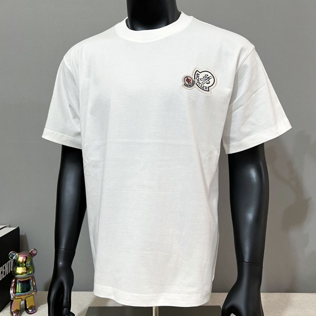 Moncler Double Logo Patch Crewneck T Shirt（I10918C000588390Y999）