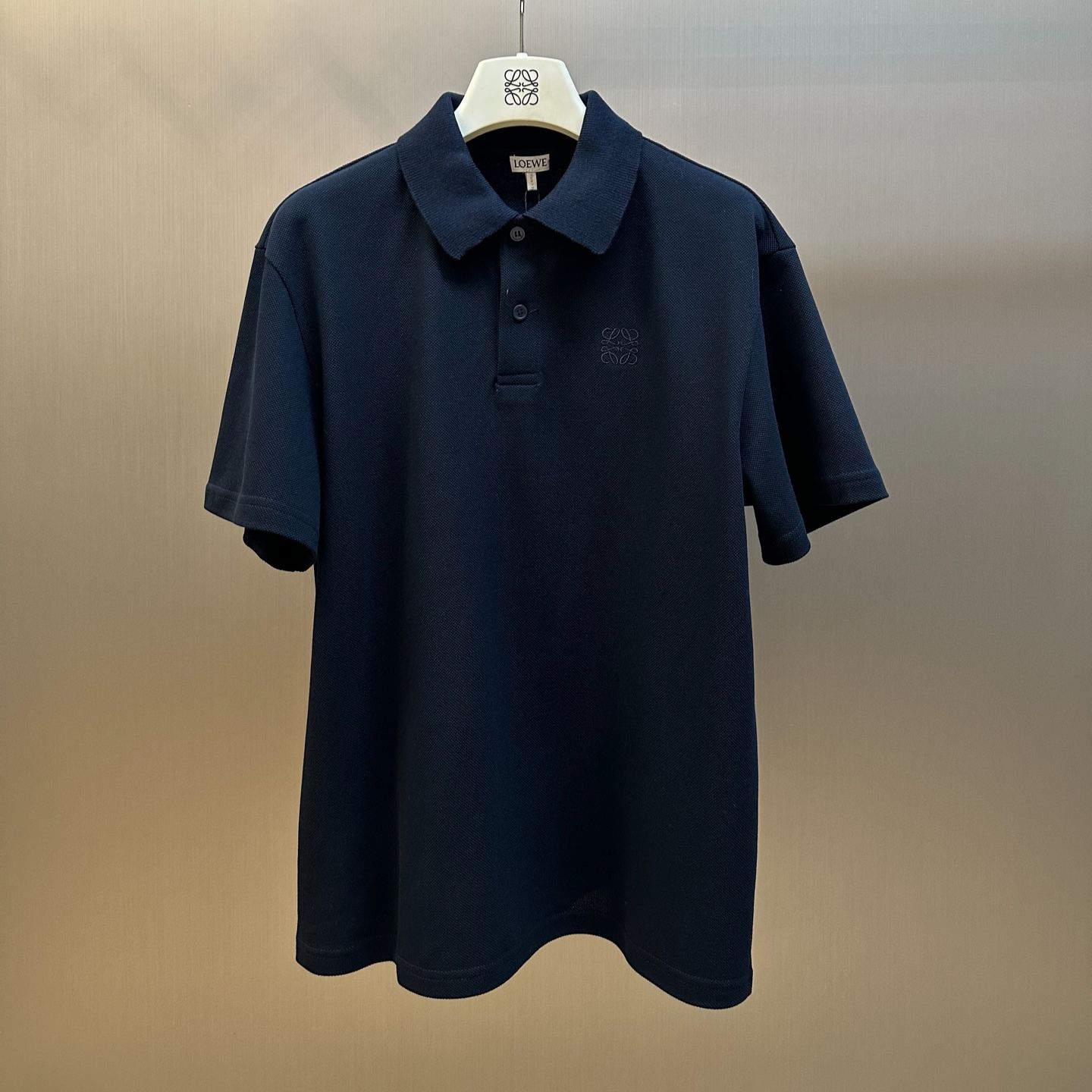 LOEWE cotton polo shirt, blue（H526Y23XA1-5110）