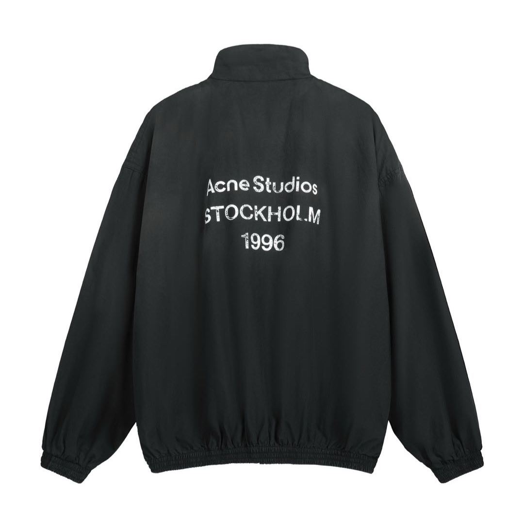 Acne Studios Printed Logo Zipper Jacket (B90791-910）
