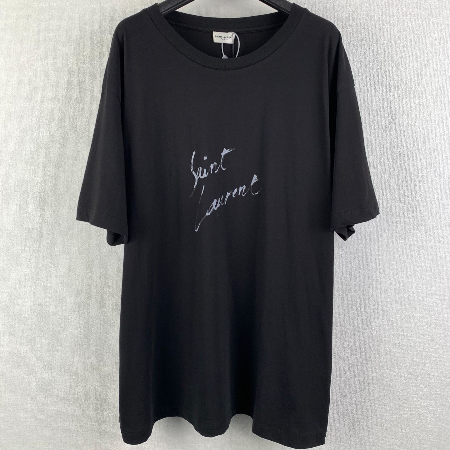 Saint Laurent Signature Logo-Print Cotton T-shirt（480406YB1GN9787）