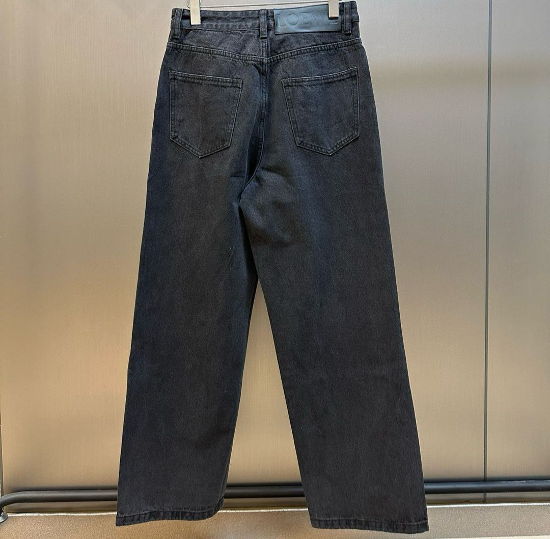 LOEWE Button Flight Jeans Loose Fit Jeans (H526Y11X78-1100）